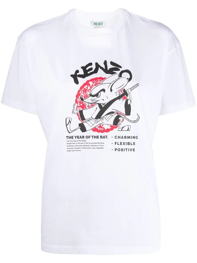 Kenzo 'chinese New Year Capsule' 'kung Fu Rat' T-shirt In White