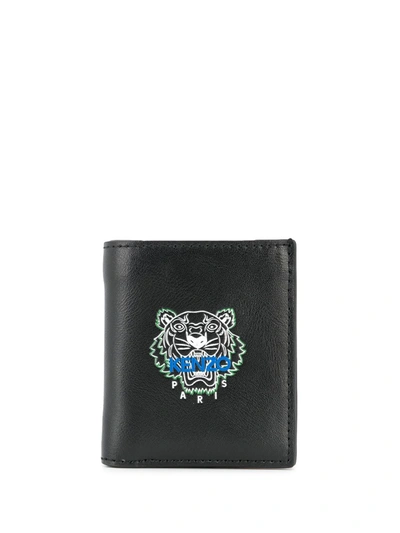 Kenzo 'tiny Tiger' Wallet In 黑色