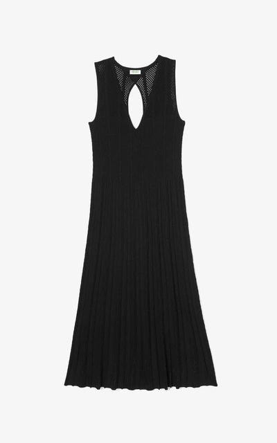 Kenzo Knit Midi Dress In Black
