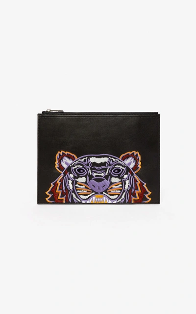 Kenzo Tiger Leather Clutch