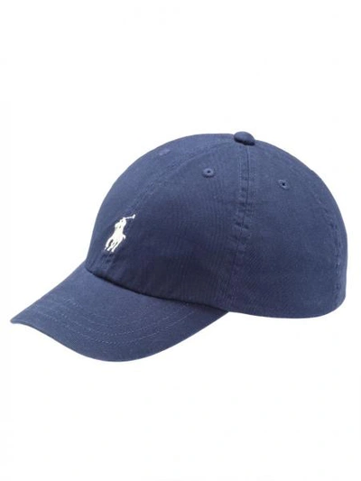Ralph Lauren Kids' Embroidered Logo Baseball Cap In Blue