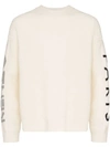 Kenzo Paris Logo Sweater In Neutrals