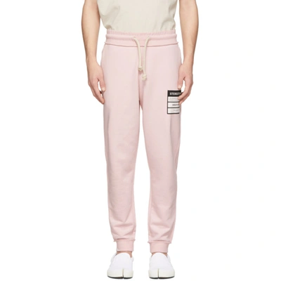 Maison Margiela Pink Stereotype Lounge Pants In 360 Peopink