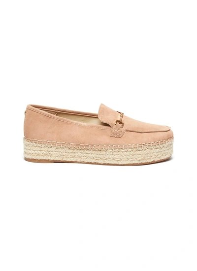 Sam Edelman 'corrin' Platform Suede Espadrilles In Neutral