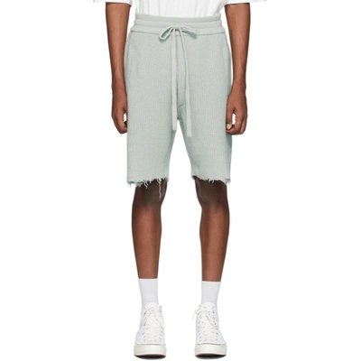 Alanui Grey Cashmere Bermuda Shorts In K4k4 Grey