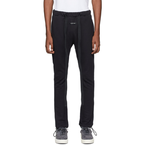 fear of god track pants navy