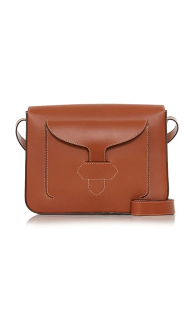 Maison Margiela Leather Shoulder Bag In Brown