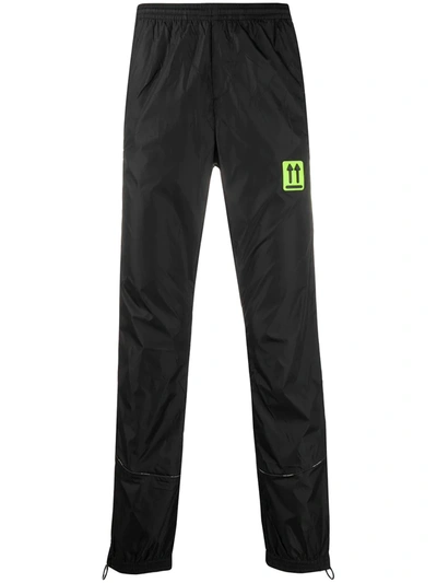 Off-white River Trail Nylon Track Trousers In Black