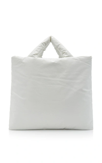 Kassl Oil Padded Tote Bag In White
