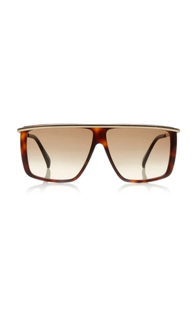 Givenchy Shield Acetate Square-frame Sunglasses In Brown