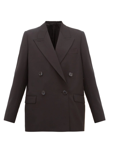 Acne Studios Janny Double-breasted Canvas Jacket In Double-breasted Suit Jacket