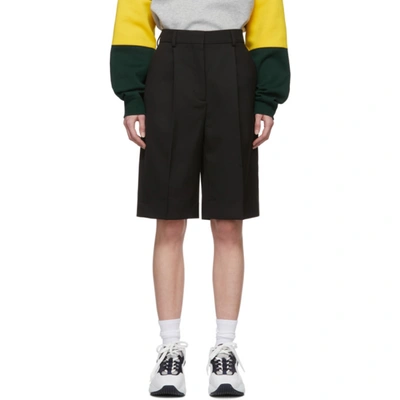 Acne Studios Ruthie Tailored Wool-blend Twill Shorts In Black