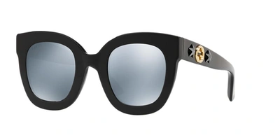 Gucci Sunglasses, Gg0208s In Grey Mirror