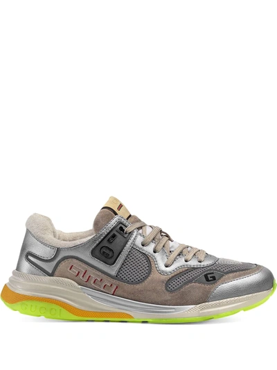 Gucci Ultrapace Sneakers In Sliver / Multi-colour