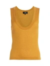 7 For All Mankind Women's Cropped Knit Top In Amber