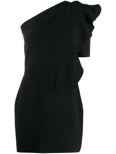 Iro Mosby Ruffled One-shoulder Dress In Black