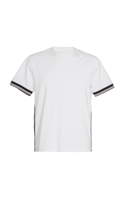 Prada Stripe Inserts T-shirt In White