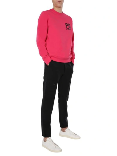 Ps By Paul Smith Round Neck Sweatshirt In Pink