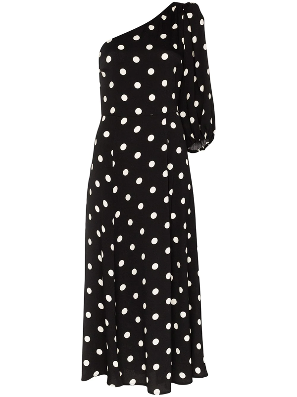 midi dress polka dot