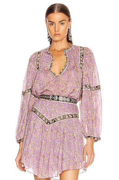 isabel marant etoile violette blouse