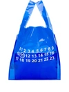 Maison Margiela Logo Detail Clear Bag In Blue