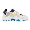 Kenzo White & Pink New Sonic Sneakers In Multicolor