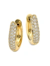 Tamara Comolli Women's 18k Yellow Gold & Diamond Pavé Medium Hoop Earrings