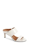 Calvin Klein Women's Cecily Wide-strap Sandals Women's Shoes In White Patent Leather
