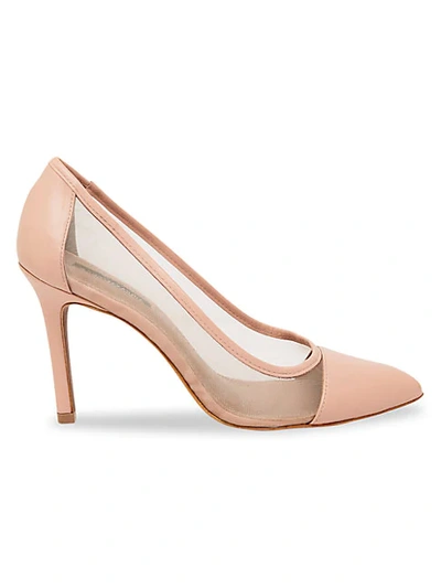 Bcbgmaxazria Juliet Mesh Pumps Women's Shoes In Bare Pink