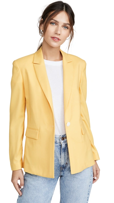 Rag & Bone Bonnie Wool Blend Blazer In Yellow