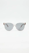 Saint Laurent Signature Classic Sunglasses In Tan/tan/black