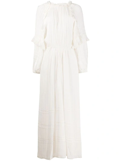 Isabel Marant Étoile Justine Silk Dress In White