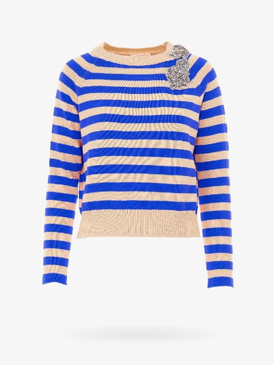 Semicouture Sweater In Blue