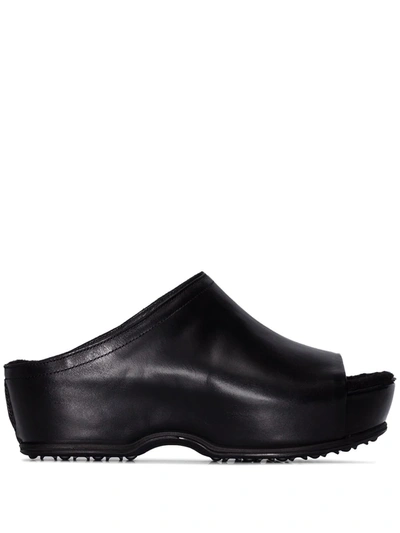 Rosetta Getty Black X Ecco Otoe Leather Clogs