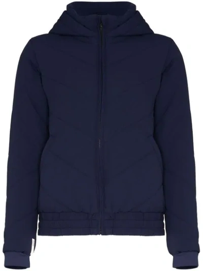 Lndr Contrast Panel Puffer Jacket In Blue