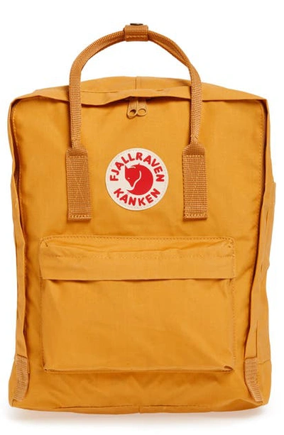 Fjall Raven Kanken Water Resistant Backpack In Ochre
