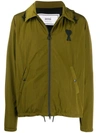 Ami Alexandre Mattiussi Ami Paris Windbreaker Olive In Green