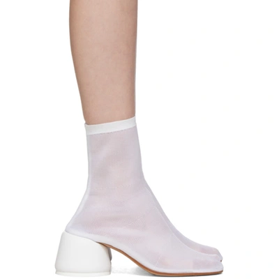 Mm6 Maison Margiela 白色 Thin 袜靴 In T1005 Cloud