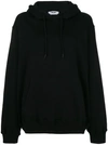 Msgm Logo Print Hoodie In Black