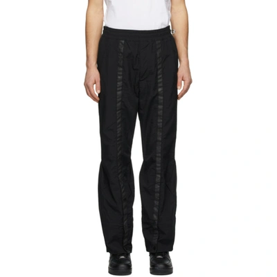 Diesel Red Tag Flared Track Trousers In Black