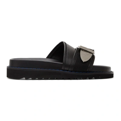 Toga Slipper Mit Schnallen In Black