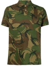 Polo Ralph Lauren Camouflage-print Short-sleeved Polo Shirt In Green