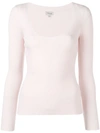 Temperley London Knitted Scoop Neck Jumper In Pink