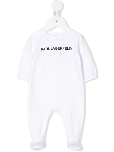 Karl Lagerfeld Signature Babygrow In White