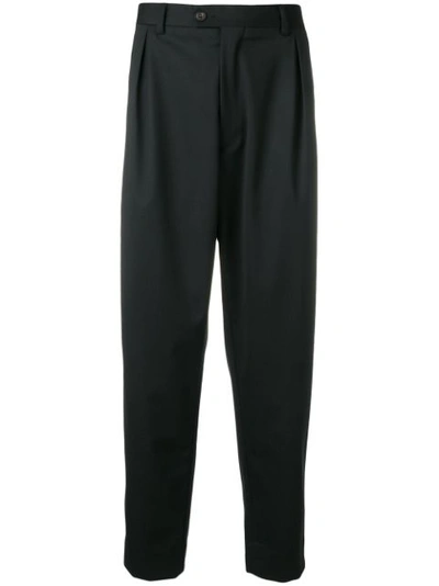 Just Cavalli Crystal Button Trousers In Black