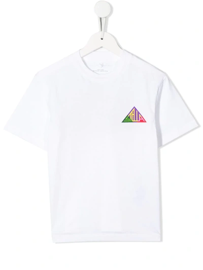 Stella Mccartney Kids' Logo Print T-shirt In White