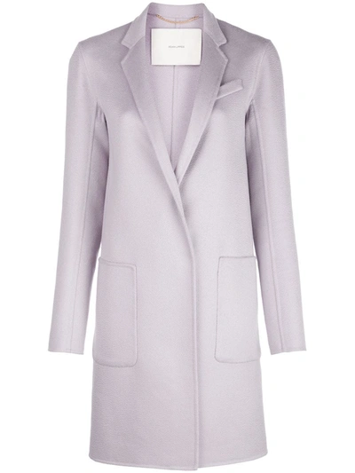 Adam Lippes Zibelline Cashmere Car Coat In Purple