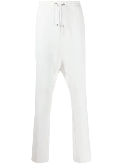 Balmain Drop-crotch Trousers In White