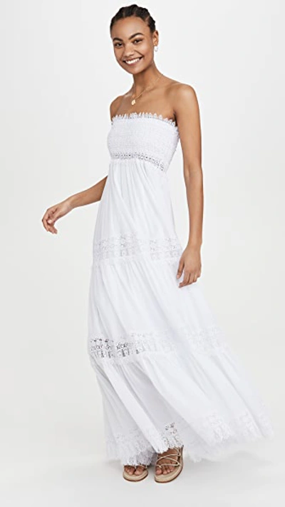 chinese dress ladies Zoya Tie-Up Back Lace Maxi Dress White main image 1