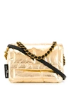 Marc Jacobs Pillow Metallic Shoulder Bag In Gold